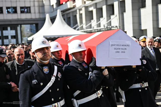 Şehit polis memuru, son yolculuğuna uğurlandı!