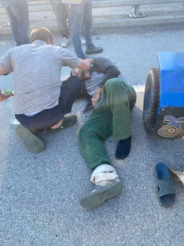 Bartın'da feci kaza! Köprü Korkuluklarına çarpan patpat devrildi