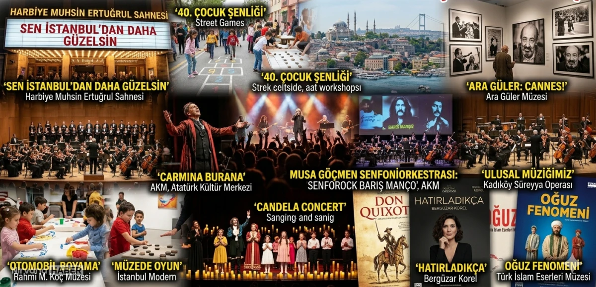İstanbul, bu hafta etkinliğe doyacak! İşte etkinlik takvimi