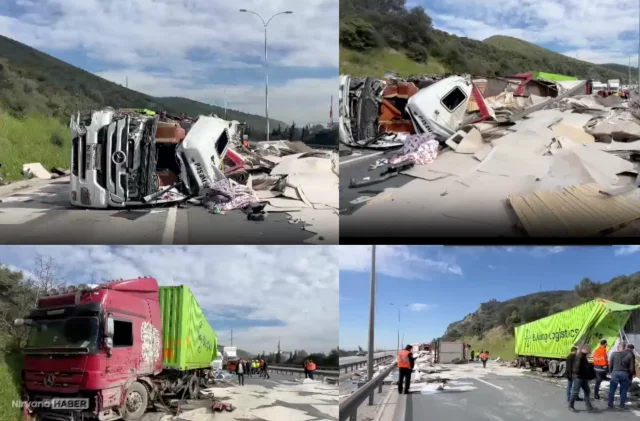 Anadolu otoyolu İstanbul yönü trafiğe kapandı!