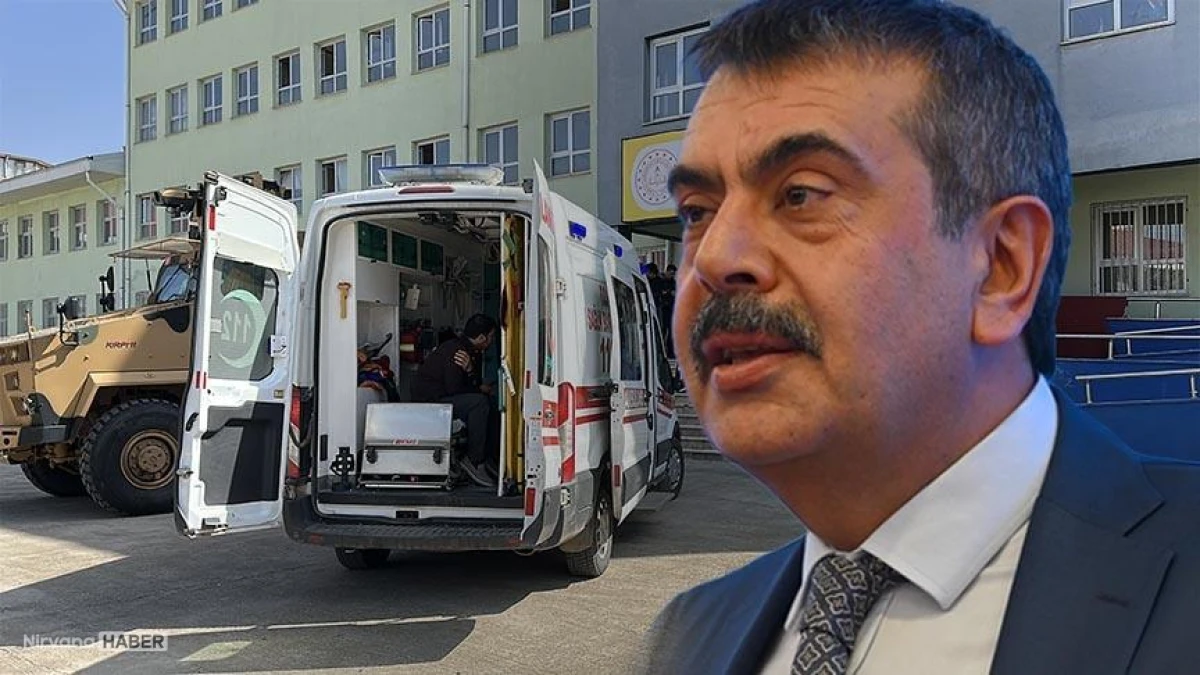 Bakan Tekin'den 'okul saldırısı' açıklaması: "Öğretmenimizde kalıcı hasar olabilir"