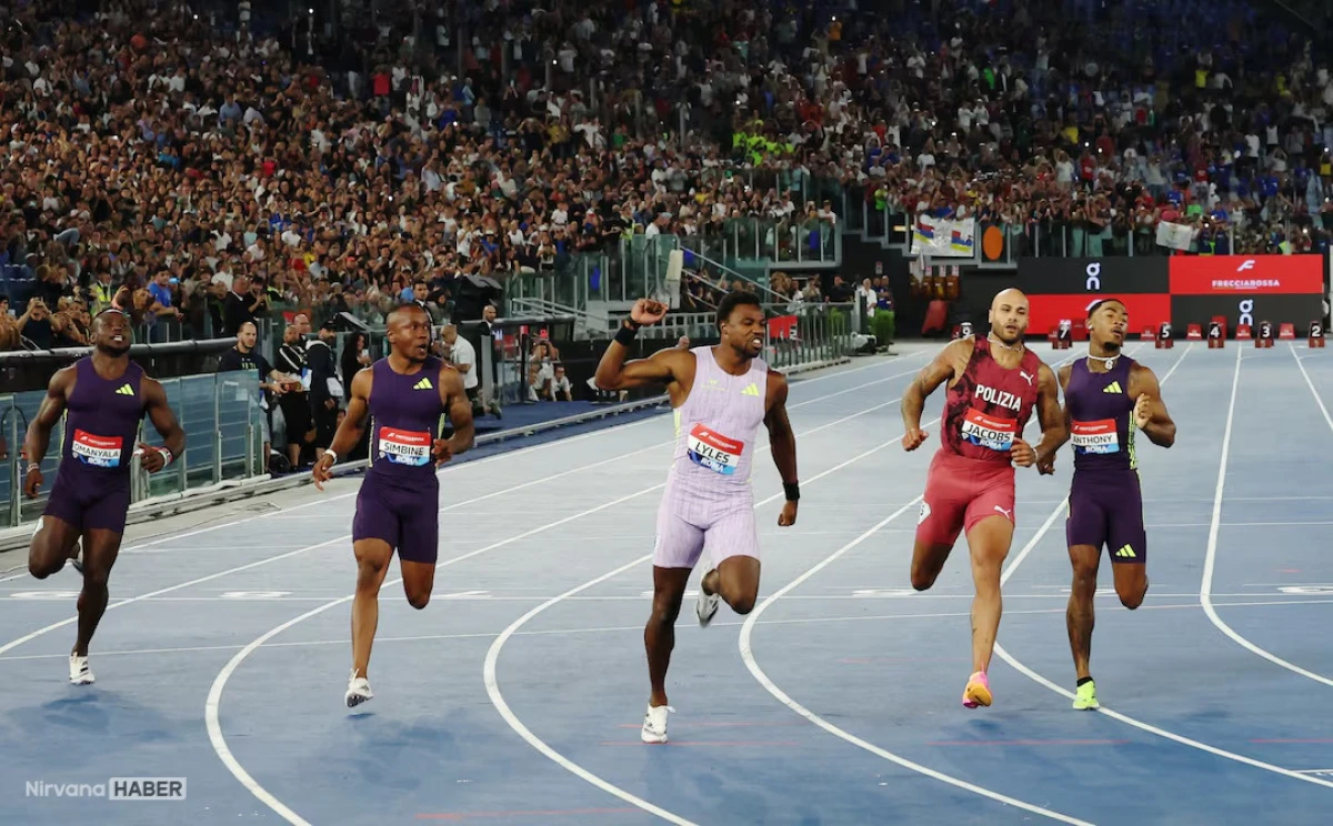Roma Elmas Lig yarışlarında Noah Lyles ve Julien Alfred piste damga vurdu