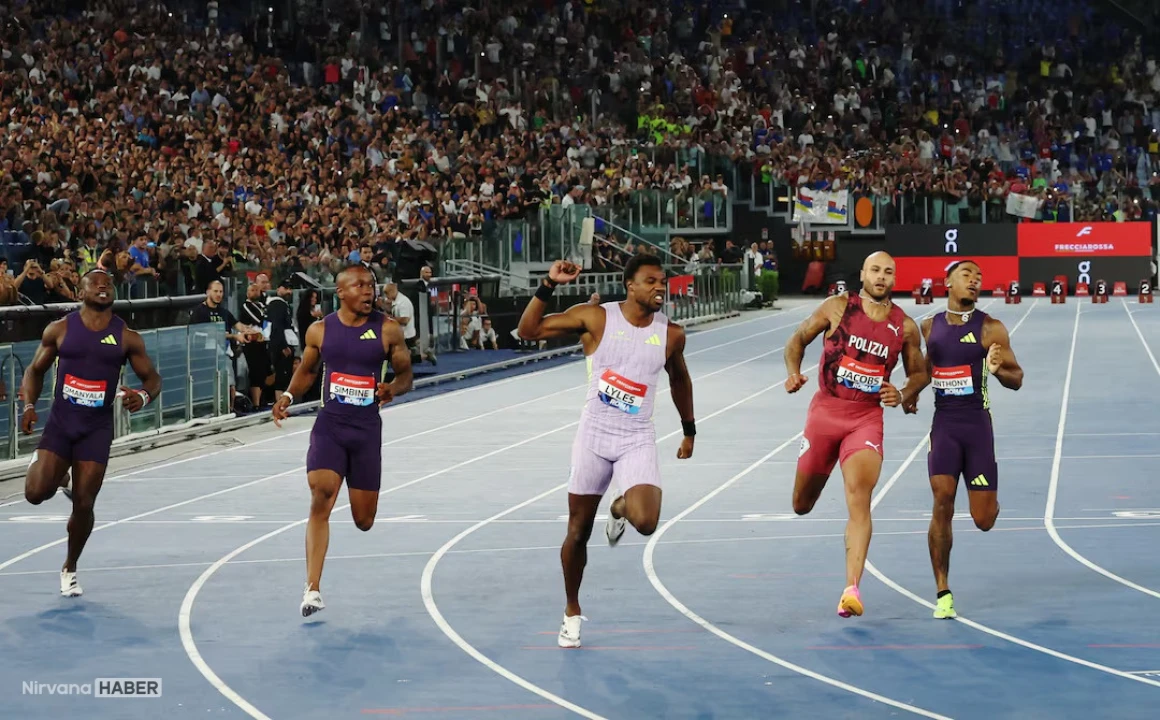 Roma Elmas Lig yarışlarında Noah Lyles ve Julien Alfred piste damga vurdu