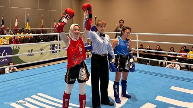 Bitlisli sporcu Özlem Melek Korkmaz Dünya Muaythai Şampiyonu oldu