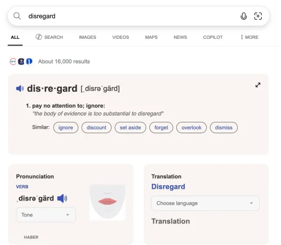 Google AI Bakışları'nda "Disregard" hatası: Kelimeyi komut sandı!