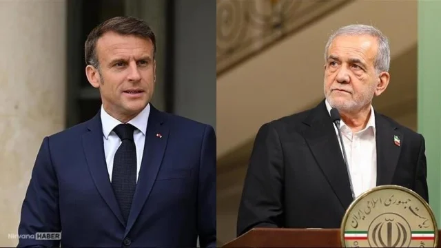 Fransa Cumhurbaşkanı Macron İran Cumhurbaşkanı ile görüştü