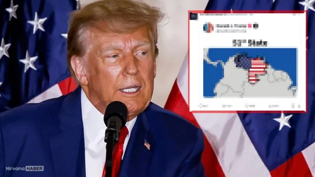 Gözü Venezuela'da: Trump'ın paylaşımı yine olay oldu!