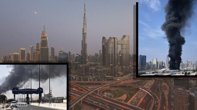 BAE'nin Dubai şehrinde İHA düşen binada hasar meydana geldi