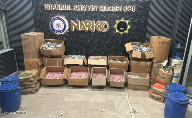 İstanbul'da dev uyuşturucu operasyonu: 1 milyon hap ele geçirildi
