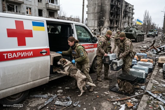 Ukrayna'da savaşın ortasında kalan hayvanlar için büyük kurtarma operasyonu