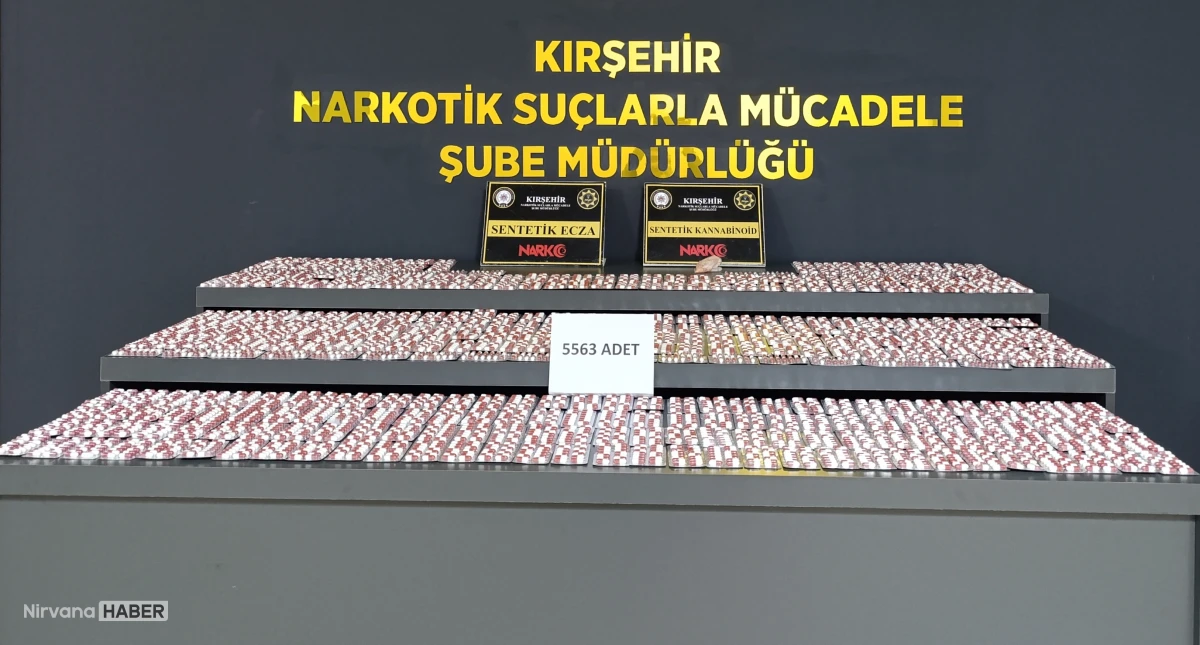Kırşehir’de uyuşturucu operasyonu: Binlerce hap ele geçirildi