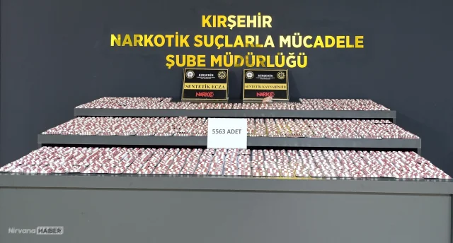 Kırşehir’de uyuşturucu operasyonu: Binlerce hap ele geçirildi