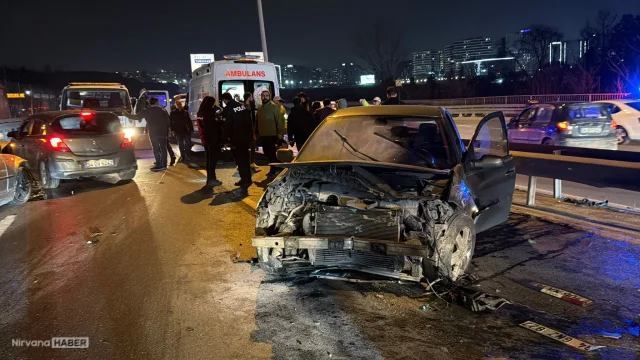 İstanbul'da korkutan zincirleme trafik kazası