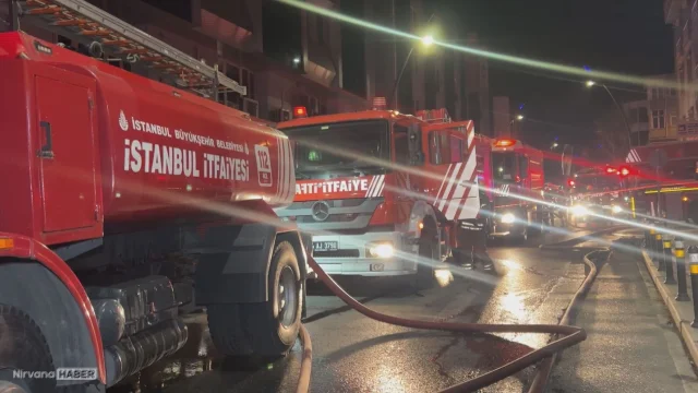 Küçükçekmece’de otel yangını: Alevler çatıya sıçradı