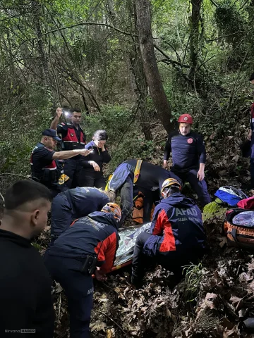 Antalya’da 80 metrelik uçurumdan mucize kurtuluş