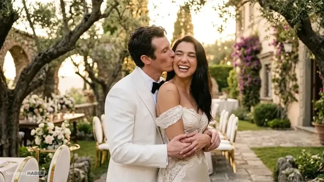 Dünyaca ünlü şarkıcı Dua Lipa ve oyuncu Callum Turner evlendi
