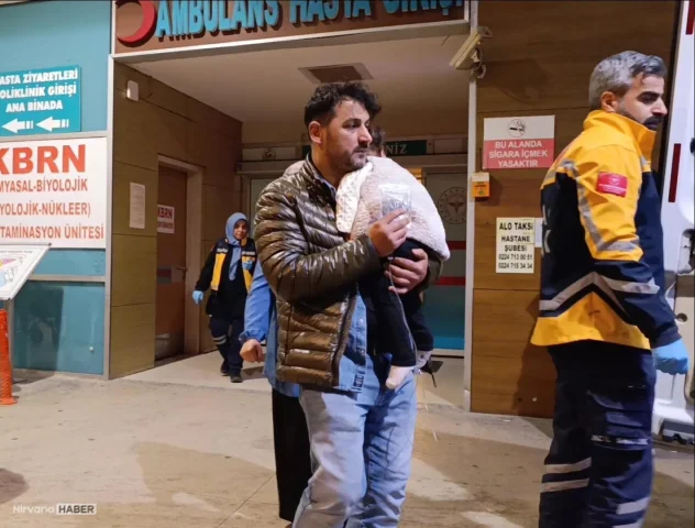 Bursa'da erdivenden düşen 1 yaşındaki bebek ağır yaralandı