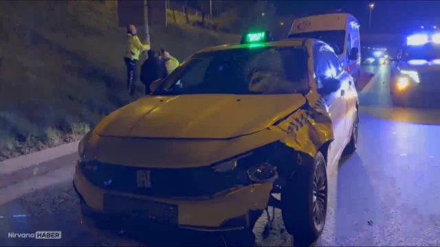 Tem otoyolunda karşıya geçmeye çalışan yayaya taksi çarptı