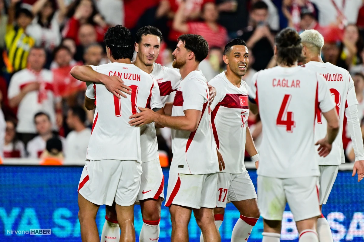Bizim çocuklar Kuzey Makedonya'yı 4-0 mağlup etti
