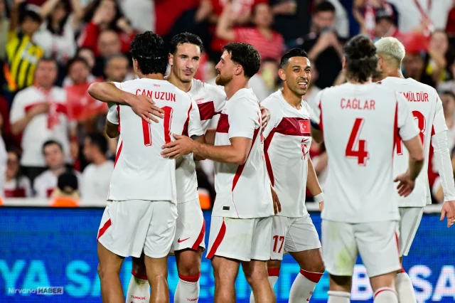 Bizim çocuklar Kuzey Makedonya'yı 4-0 mağlup etti