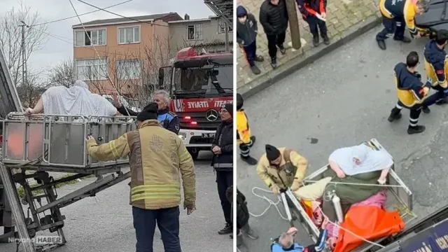 240 kiloluk obezite hastası, evinden vinçle çıkarıldı!