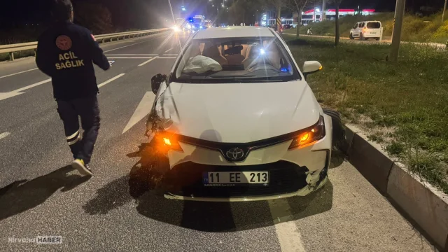 Bilecik'te otomobille motosikletin çarpıştığı kazada 1 kişi yaralandı