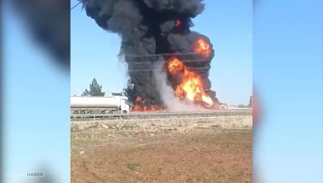 Şanlıurfa'da Kaza: Devrilen Yakıt TIR'ı Alev Aldı