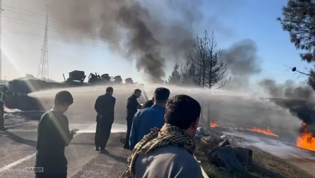 Şanlıurfa'da Kaza: Devrilen Yakıt TIR'ı Alev Aldı