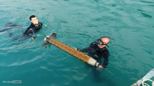 Sinop açıklarında Rus yapımı füze parçası bulundu