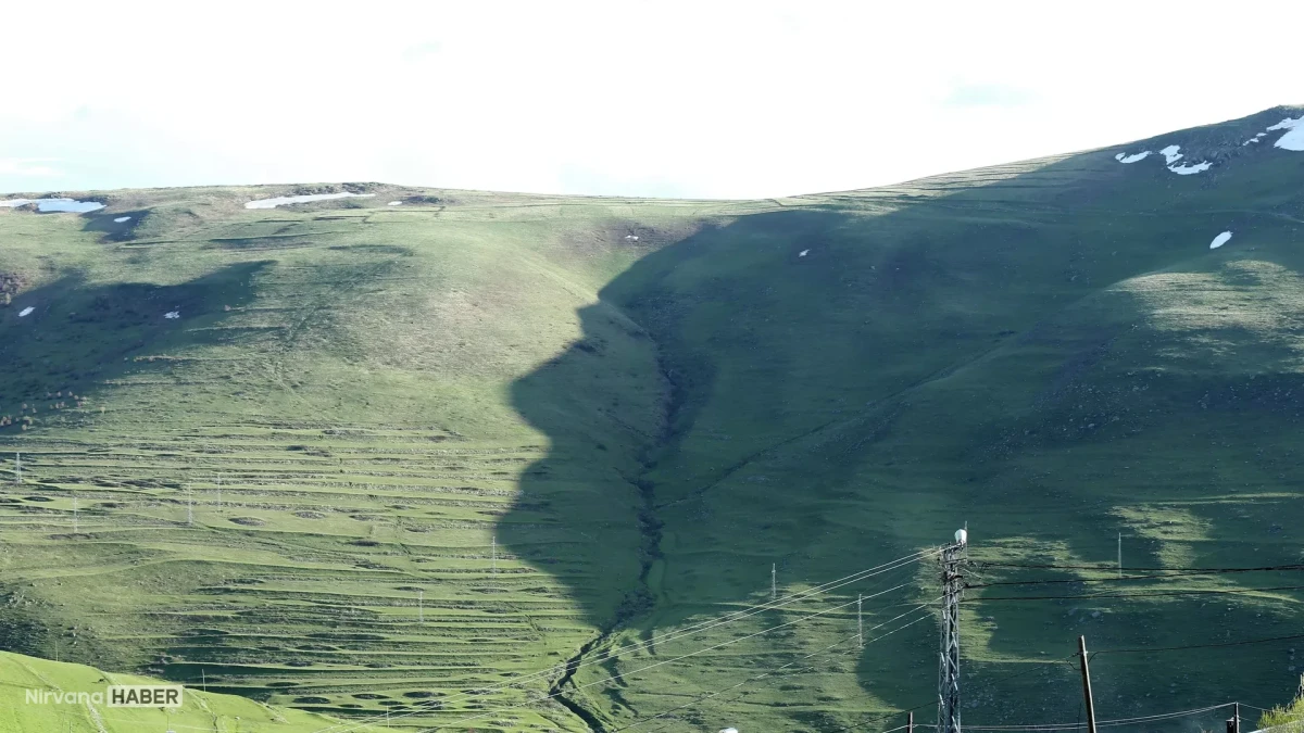 Ardahan Damal'da Karadağlar eteklerinde Atatürk silüeti bu yıl da ortaya çıktı