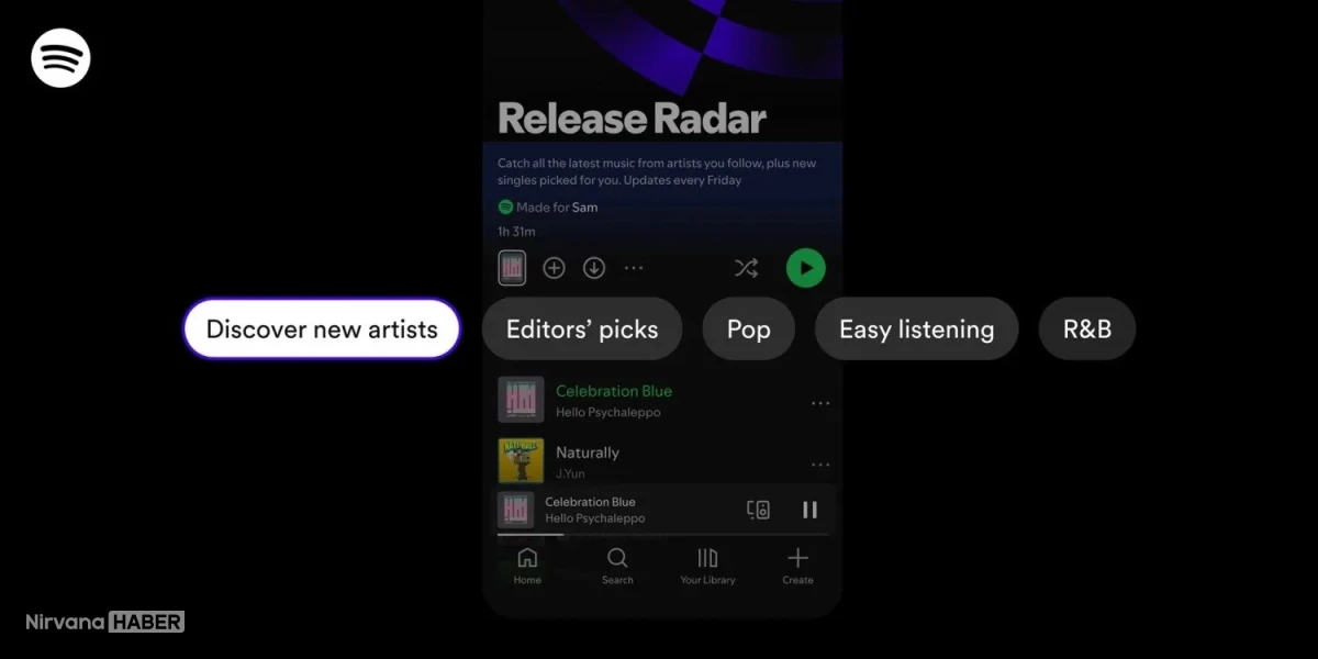 Spotify Release Radar özelliğine yeni filtreler ekleyerek müzik keşfini kişiselleştiriyor