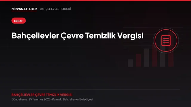 Bahçelievler Çevre Temizlik Vergisi: İş Yerleri İçin Beyan ve Ödeme
