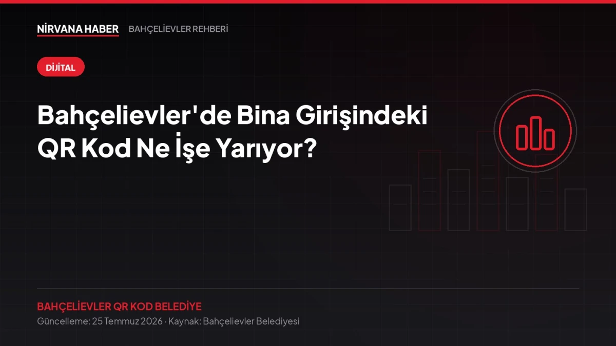 Bahçelievler'de Bina Girişindeki QR Kod Ne İşe Yarıyor?
