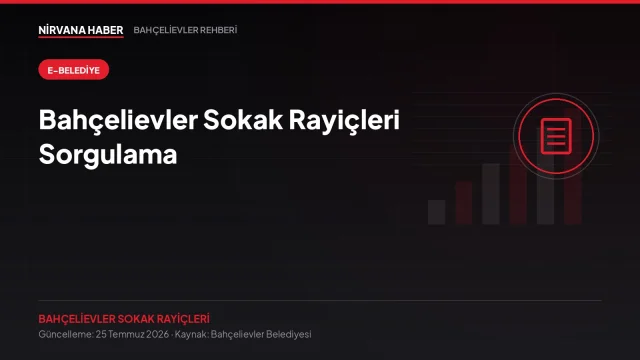 Bahçelievler Sokak Rayiçleri Sorgulama: Kendi Sokağınızın Arsa Değeri