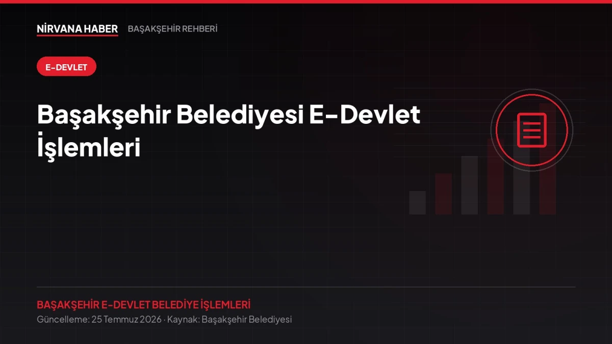 Başakşehir Belediyesi E-Devlet İşlemleri: Hangi İşi Nereden Yapacaksınız?