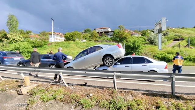 Çorum'da korkutan zincirleme kaza