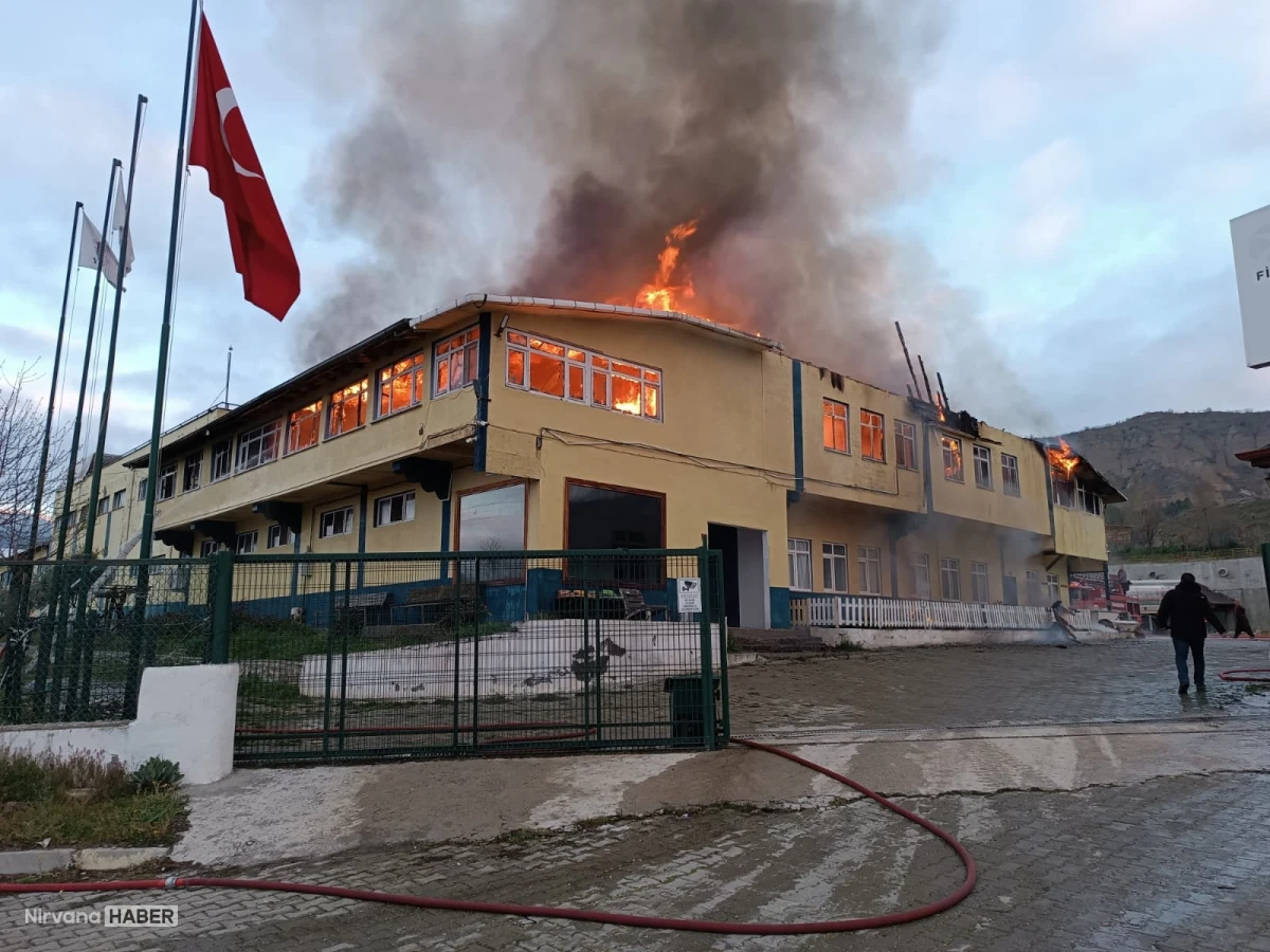 Kastamonu'da tekstil fabrikasında yangın çıktı