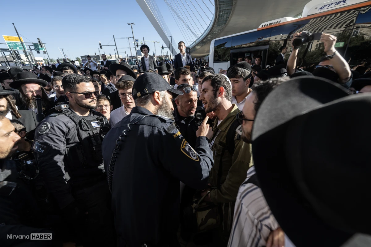 İsrail'de Haredi gösterilerine ses bombalı müdahale