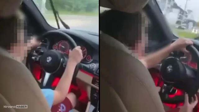 Minicik çocuk direksiyona geçti! Yolcuların canı hiçe sayıldı: Ekipler harekete geçti