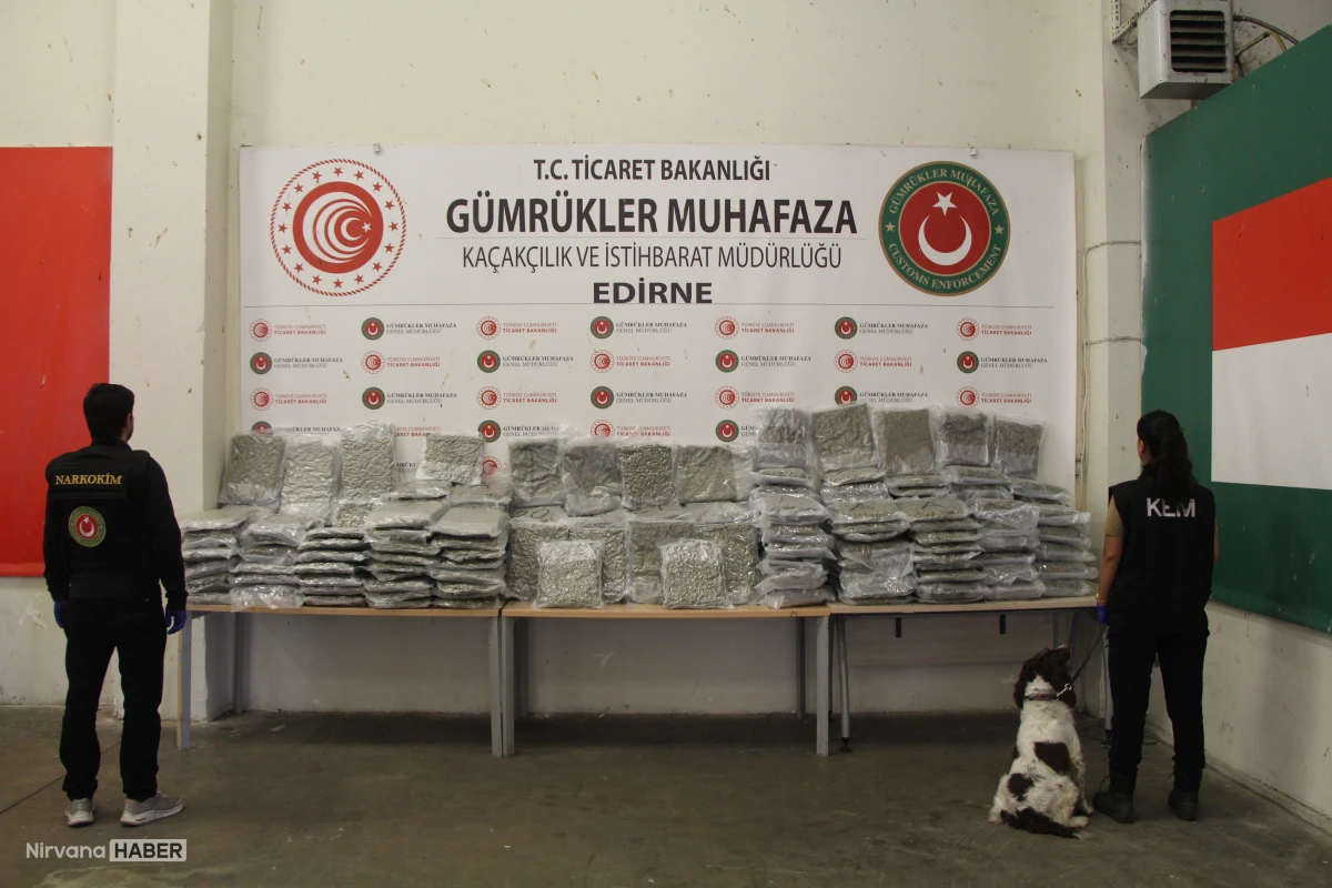Kapıkule’de uyuşturucu operasyonu: 60 kilo esrar ele geçirildi