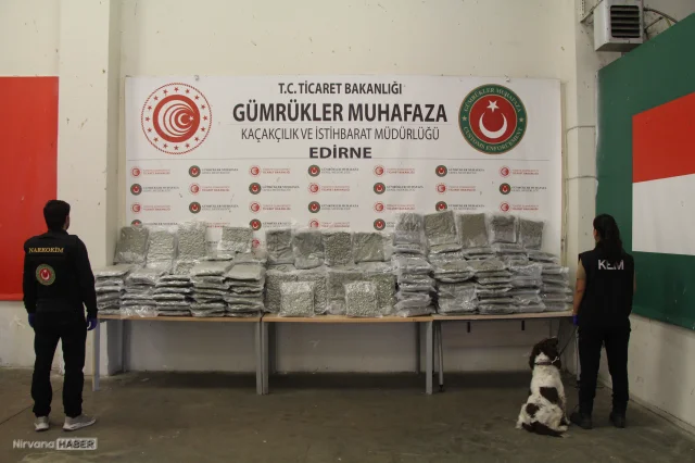 Kapıkule’de uyuşturucu operasyonu: 60 kilo esrar ele geçirildi