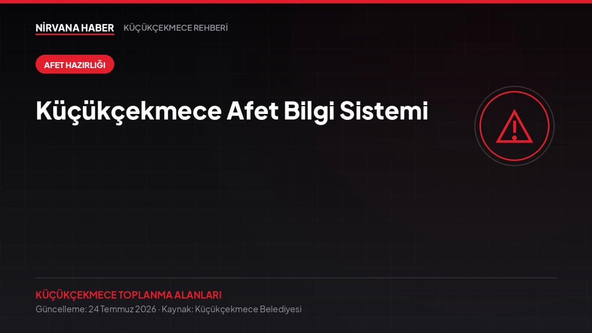 Küçükçekmece Afet Bilgi Sistemi: Deprem Toplanma Alanınızı Bugün Öğrenin