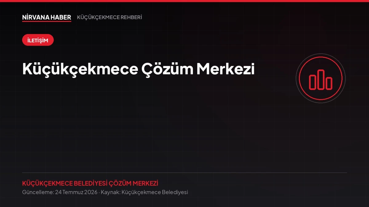 Küçükçekmece Çözüm Merkezi: 444 4 360, WhatsApp ve Online Şikâyet Takibi