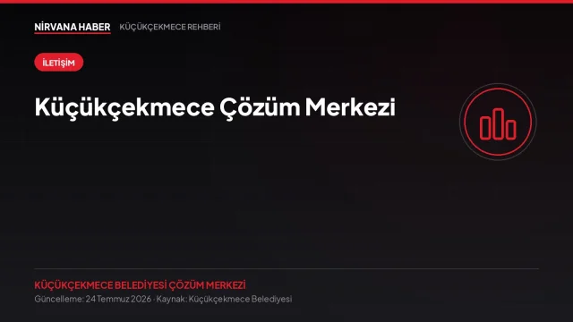 Küçükçekmece Çözüm Merkezi: 444 4 360, WhatsApp ve Online Şikâyet Takibi