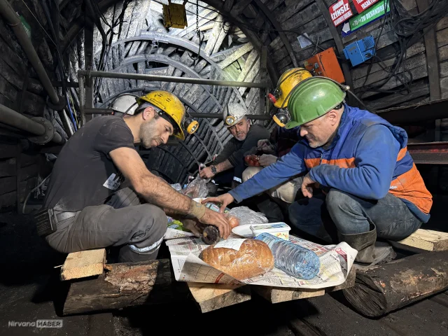 Zonguldak’ta maden işçileri ilk sahuru yerin 120 metre altında yaptı