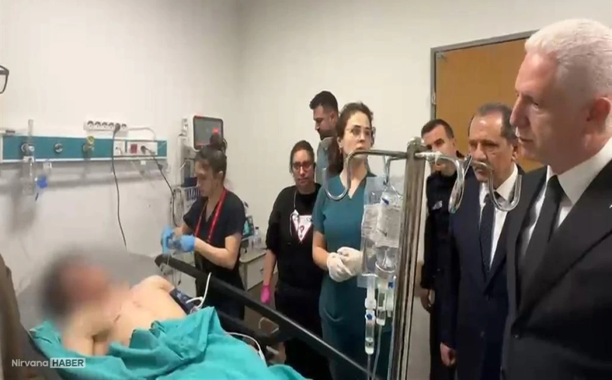 Vali Gül, terör saldırısında yaralanan 2 polisimi ziyaret etti!