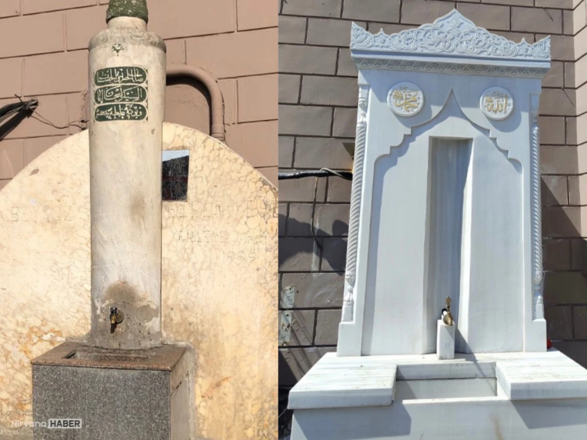 Tarihi Çeşme restorasyonunda "yerinden söküldü" iddiası