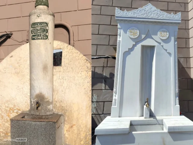 Tarihi Çeşme restorasyonunda "yerinden söküldü" iddiası