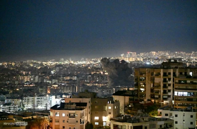İsrail ordusu Beyrut’un Dahiye bölgesini bombaladı