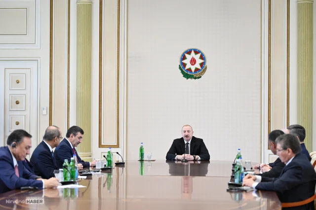 Cumhurbaşkanı Yardımcısı Yılmaz, Azerbaycan Cumhurbaşkanı Aliyev ile görüştü